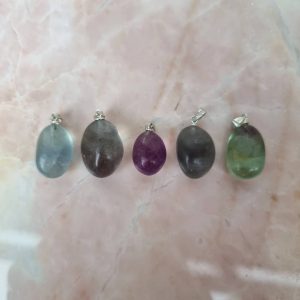 Fluoriet edelsteenhangers 925 sterling oogje